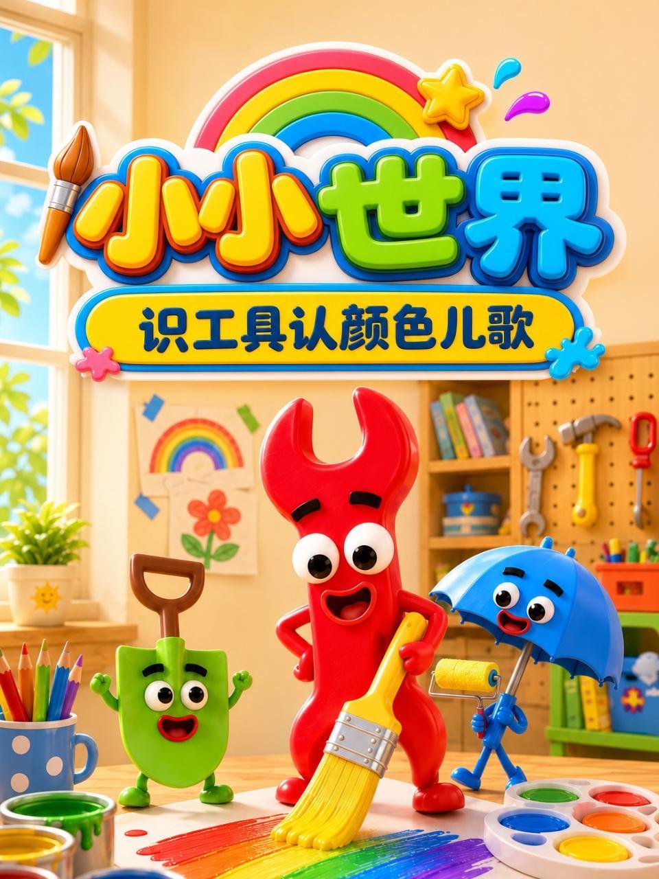 小小世界：识工具认颜色儿歌