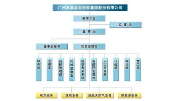 广州发展实业控股集团股份有限公司组织架构