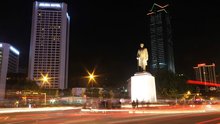 2010年5月19日晚，孙中山铜像