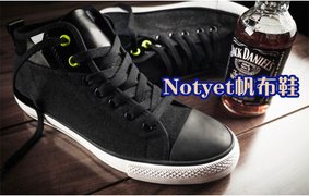 notyet帆布鞋男,简约款式,复古风格,纯色鞋身,每一种颜色都承...