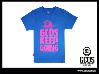 官方GCOS 2012 T恤 蓝色 包邮 潮牌 摇滚 文字