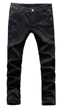 迪曼仕 新款韩版林弯弯民族风牛仔裤袋子贴布
