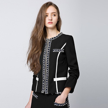 PEACEBIRD 太平鸟女装 2014年春装新款钉珠