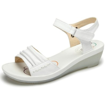 <em>Camel 骆驼 女凉鞋</em> 牛皮凉鞋 日常休闲露趾坡跟