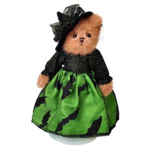 Bearington 贝瑞泰迪熊 万圣节<em>绿色</em>纱裙<em>女巫</em>泰
