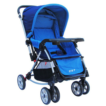 好孩子 Goodbaby 多功能摇篮式婴儿推车 蓝色