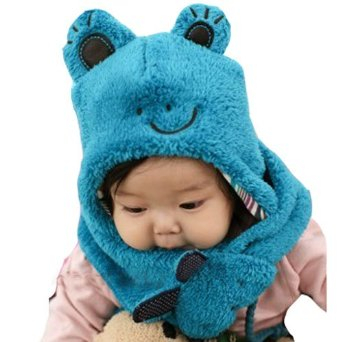 秋冬珊瑚绒小兔婴儿童帽子 宝宝帽子 保暖护耳