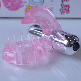 百乐 爱恋海豚环 震动延时射精 直刺女性敏感地
