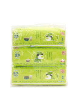 ienix洁云 100抽软抽可爱包面纸3连包162102*