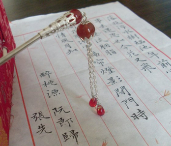 月堂汉服COS配饰纯手工古典古装摄影道具银