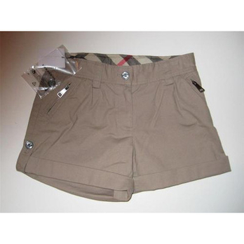 Burberry 博柏利 女童直筒棉混短裤 米黄色6码(