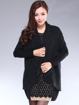 MIK&LA \/ 亮片蝙蝠袖毛衫外套 - 毛衣\/线衣\/男士