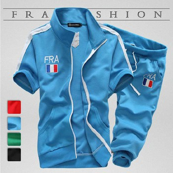 卡嘟撒 2014夏季新款<em>运动服</em> <em>男式</em>运动<em>开衫</em>套装