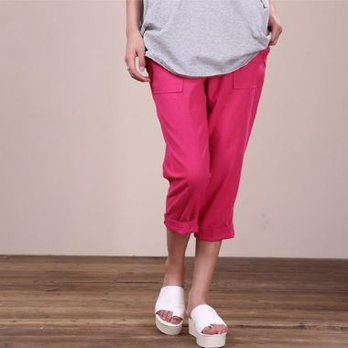 士大码亚麻七分裤哪种好 大码亚麻女裤牌子同