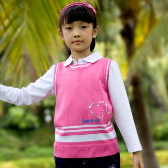 <em>红孩儿 童装 女童</em>2012可爱亮片薄款圆领毛衣背