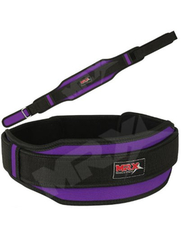 MRX 中性紫黑色专业健身举重腰带 XL码(美国