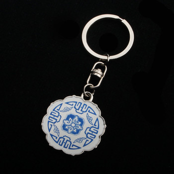 光彩年华青花瓷钥匙扣附精美高档小礼盒 礼品