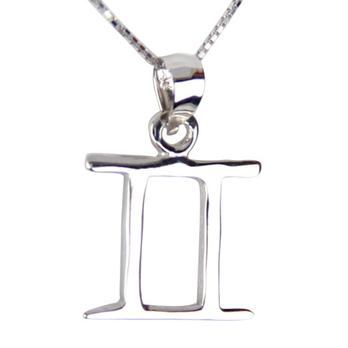 塔 纯银饰品 925纯银项链吊坠JY117 <em>双子座</em> 幸