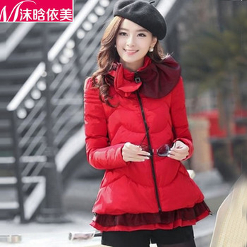 京东年货沫晗依美<em>女式棉服</em>2014春装冬新款韩