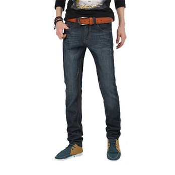 水手公园 2014 春季新品 新款牛仔裤 男修身韩