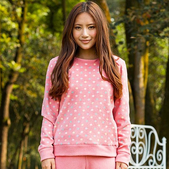 <em>歌瑞尔</em> 香熏草摇粒绒<em>女士</em>家居服套装 女装-粉红