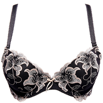 歌瑞尔 雪在烧少女文胸聚拢粉色蕾丝ol性感糖果