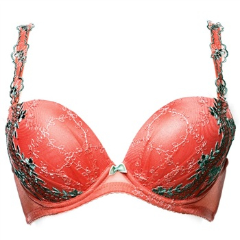 纯美风情3/4水袋乳胶围中模杯文胸