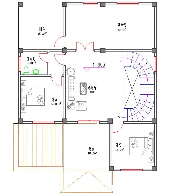 带商铺的豪华自建别墅，霸气的四层没有百万下不来