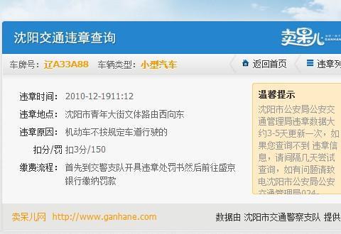 沈阳交通违章查询网交警查询_官网全国交通违章查询系统_沈阳交通违章查询官网