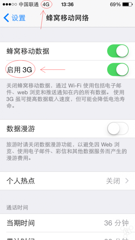 iphone6 三网通用版,设置里 无启用4g选项?_3