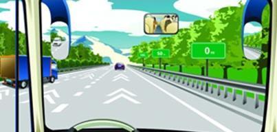高速公路安全距离确认路段,用于确认车速为每