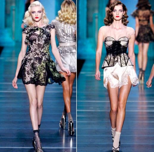 迪奥T台的 邦女郎 ,蕾丝雪纺,艳色霓裳,哪一款惊