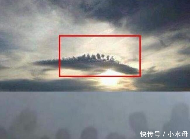 天空上出现6个天兵天将, 网友猜测是海市蜃楼