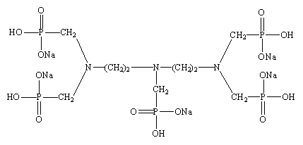 二乙烯三胺五甲叉膦酸五钠结构式