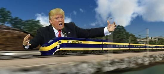 10淘金:特朗普政府宣布取消对加州高铁项目9.
