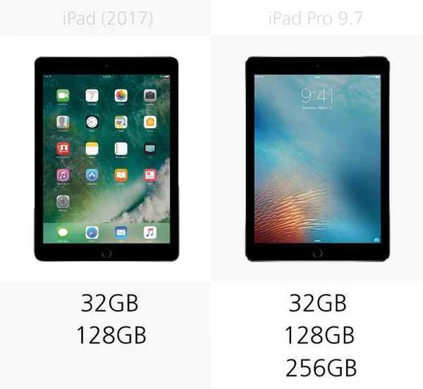 规格参数对比:iPad2017 vs iPad Pro9.7