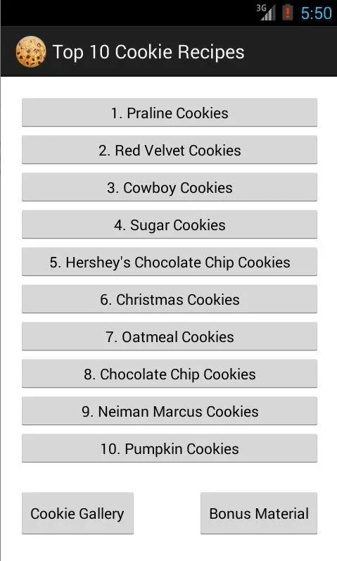 Top 10 Cookie Recipes截图1