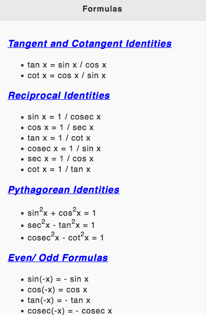 Maths Formula Reference Free截图12