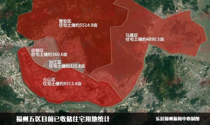 福州四区今年将供应住宅用地3885亩!仓山区成供地\"大头\"
