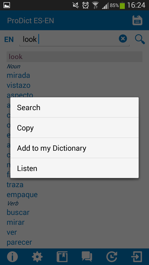 Spanish - English dictionary截图2