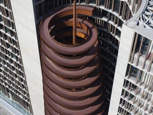 螺旋形建筑(采光良好,減少風阻) 結構地下室設計 第4張 螺旋形建筑(采光良好,減少風阻) 結構地下室設計 第4張