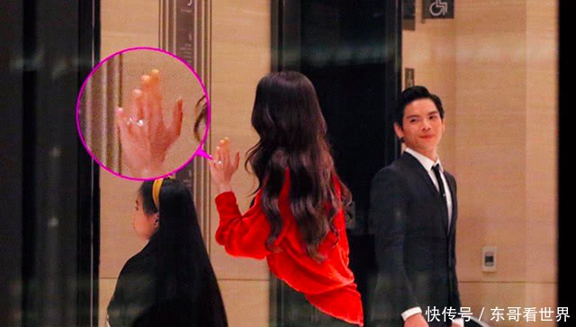 向佐求婚郭碧婷成功郭碧婷戴巨型婚戒现身酒宴