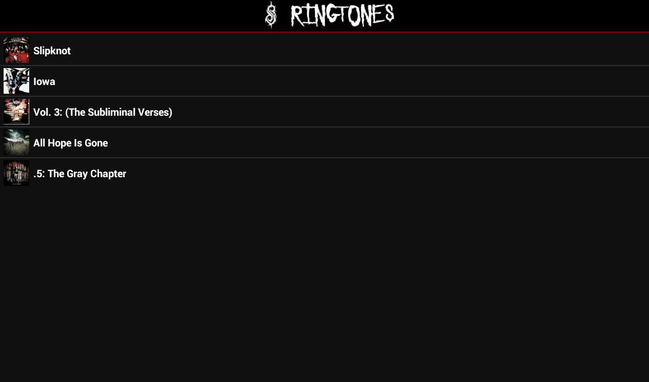 Slipknot Ringtones截图1