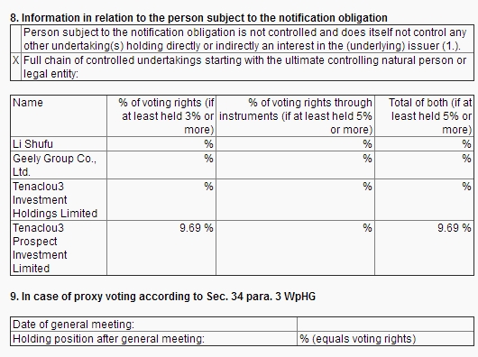 吉利披露入股戴姆勒原委:点赞蔡澈,技术协同抢占制高点