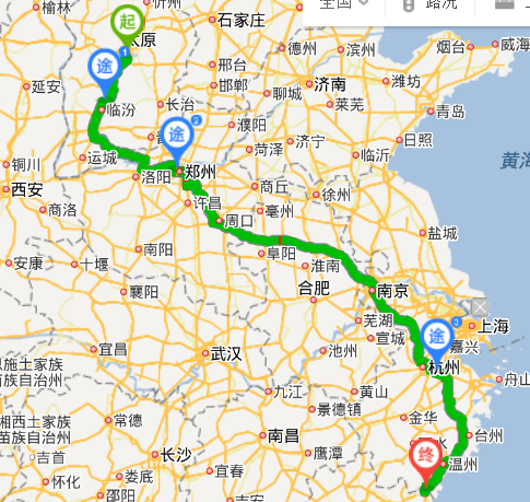 从平遥古城到福建福鼎市可以坐哪些线路动车_