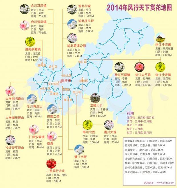 重庆市赏花地图重庆哪些地方可以很好的拍摄桃花?