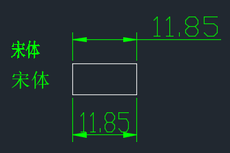 AUTOCAD内尺寸标注的因子颜色线性修cadv尺寸文字与宽度图片