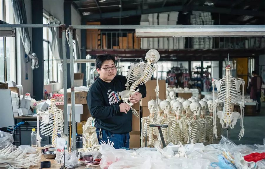 重口味工作揭秘,周围全是白骨器官,员工从不