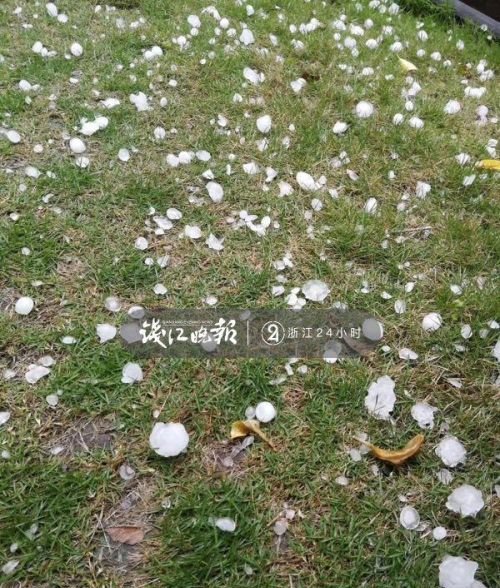 温州冰雹什么情况现场图曝光 温州气温多少为什么会下冰雹
