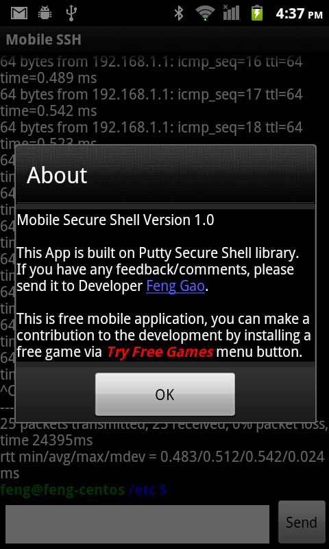 Mobile SSH (Secure Shell)截图8